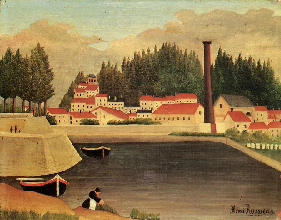 Villaggio vicino a una fabbrica, 1907